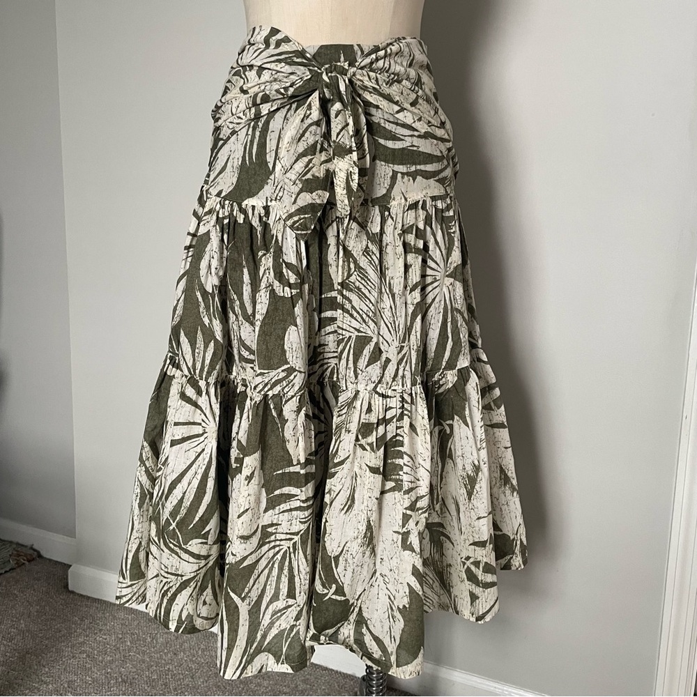 Lauren Ralph Lauren palm print skirt size 8